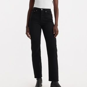 Levi’s “Wedgie Straight” black jeans - Size 28